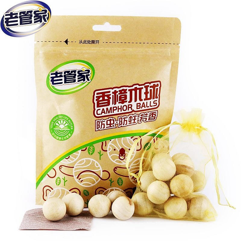 LaoGuanJia Camphor Wood Ball Wardrobe Anti-mildew 1 each