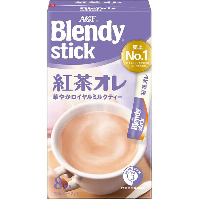 Blendy Sticks Black Tea Au Lait, 8 sticks 1 each
