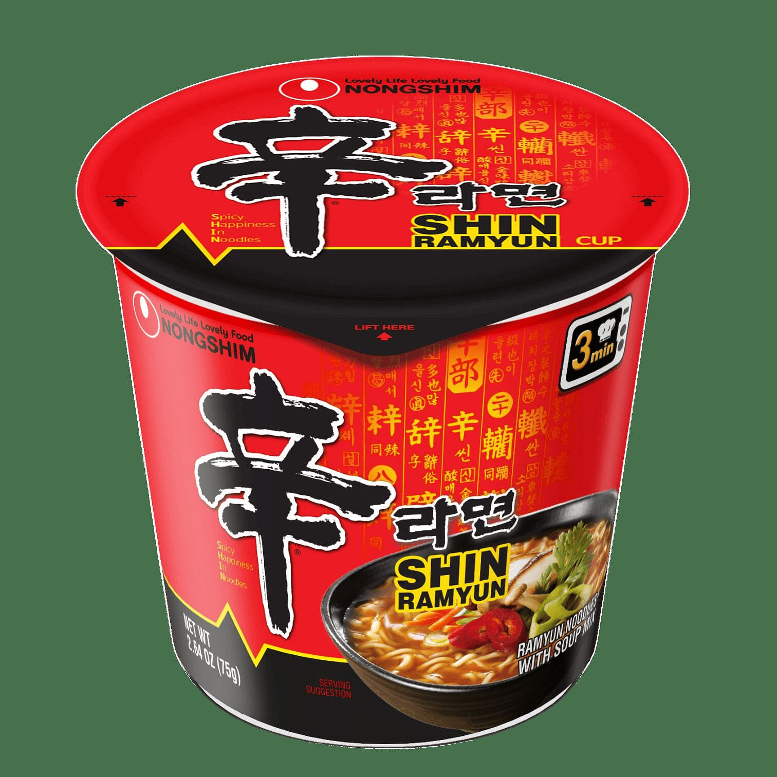 Nongshim Shin Cup Original 6 Pack 1 each
