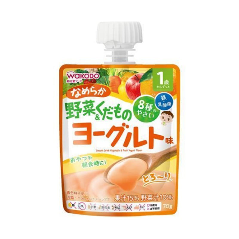 和光堂 ジュレドリンク なめらか野菜&くだもの ヨーグルト味 70g 70 グラム
