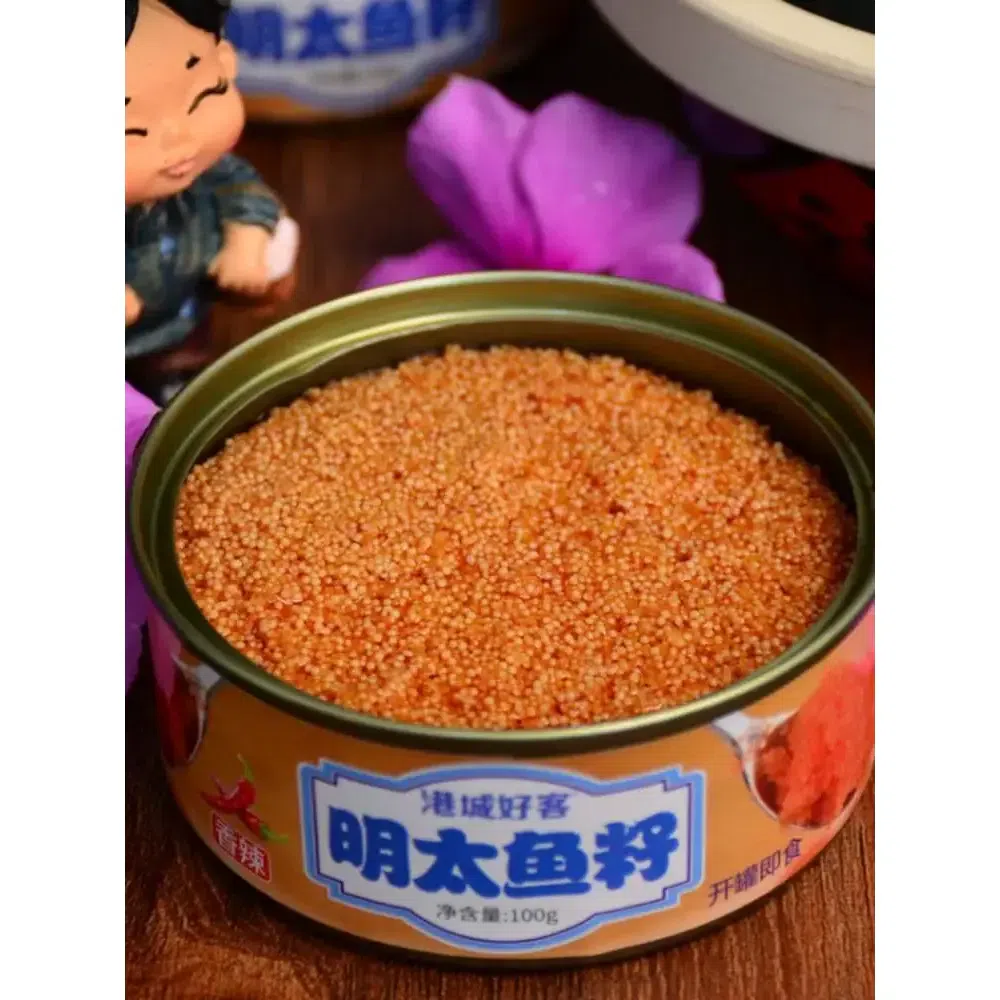 明太鱼籽罐头鱼子酱即食辣寿司材料熟食海鲜下饭菜100g*1小罐 100 克