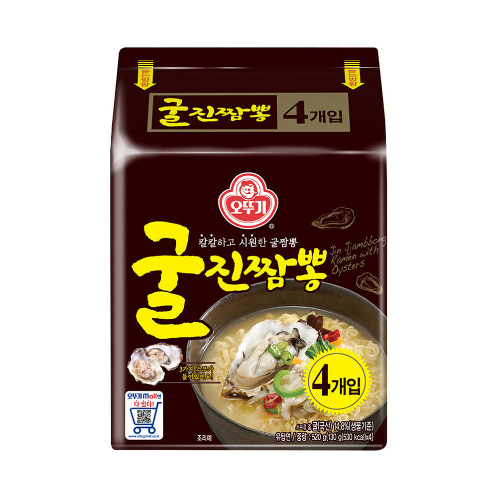 오뚜기 굴진짬뽕 라면 4p 520 그램