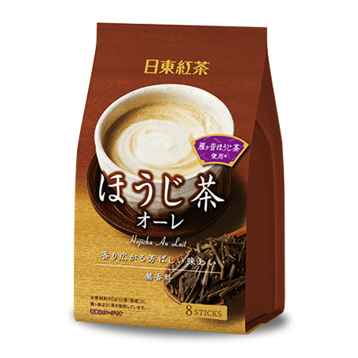 NITTOU BLACK TEA Japanese Oolong Hojicha Milk tea 8 sticks 8 each