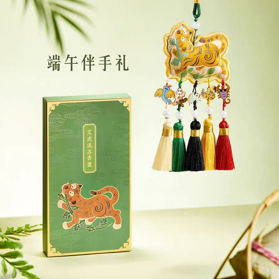 Gu Gong Wen Chuang Dragon Boat Festival Ai Hu tassel sachets about 100g*1 100 グラム