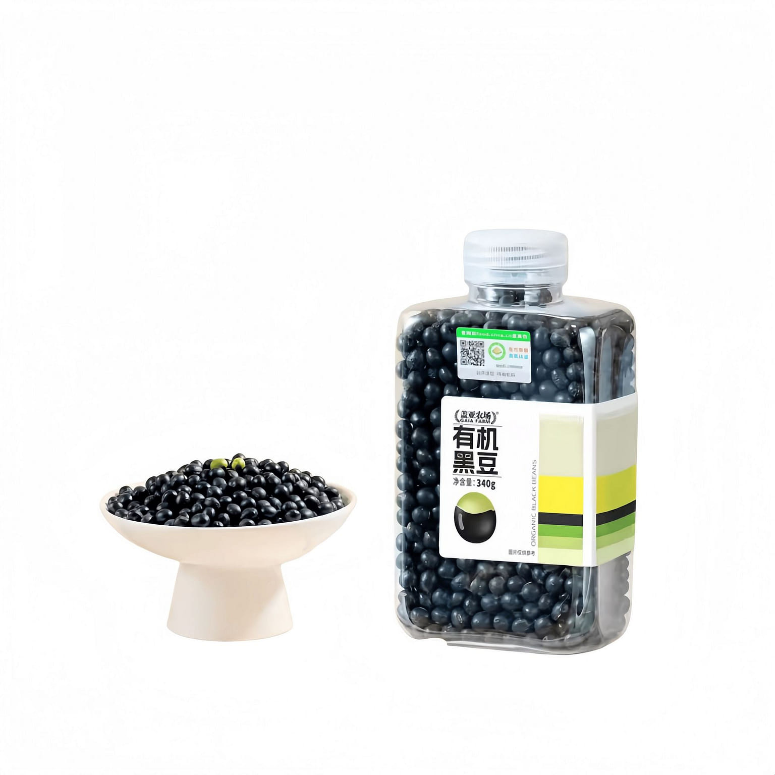 Gaia Farm Organic Black Beans 340g 340 g