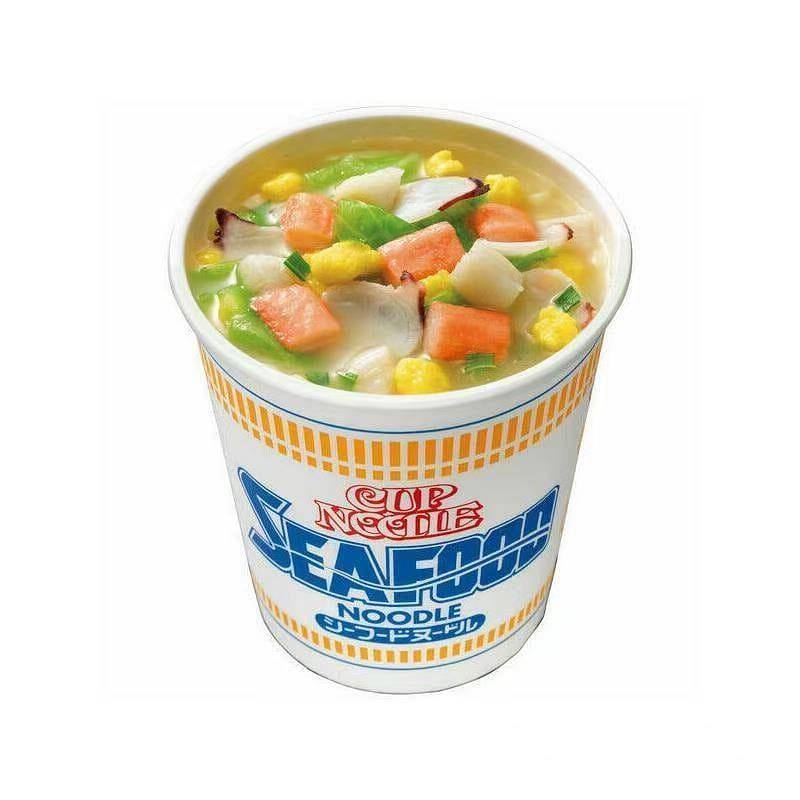 Nissin cup noodle Japanese flavor and flavor seafood instant 74gx6 brewing noodl 444 그램