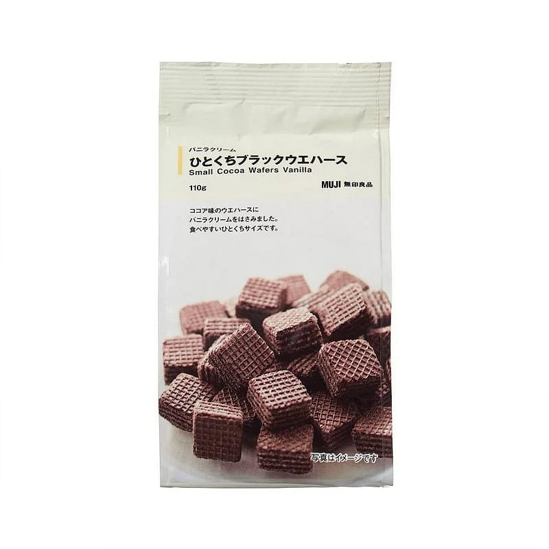MUJI Bite black wafer vanilla cream 110g 1 개