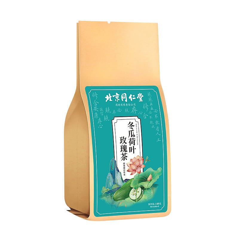【 Beijing Tongrentang authentic 】 Winter melon Lotus leaf Rose Tea 140g/ bag 140 그램