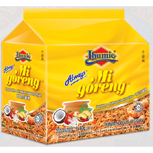 [Ibumie] Mi Goreng Curry Kapitan - Pack of 5 1 개