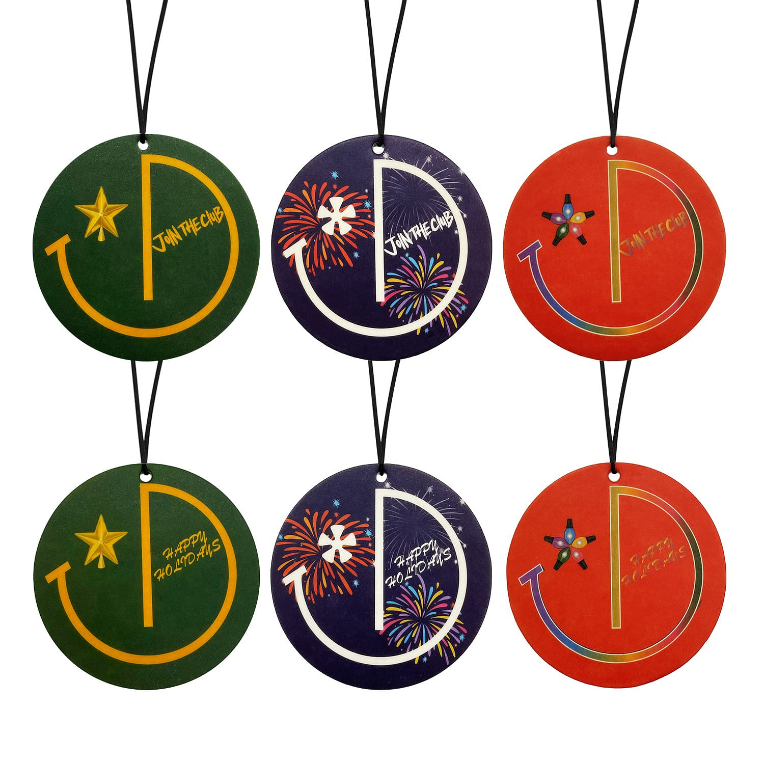 Holiday Non Toxic Premium Essential Oil Car Air Fresheners - Join The Club Brand 19.99 อัน