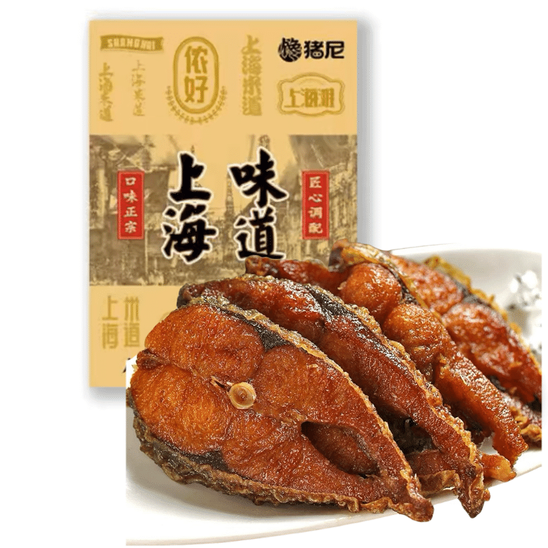 豬尼 上海特產風味薰魚即食酥魚 真空包裝 1袋 200 克