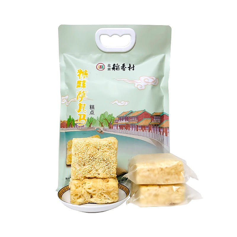 Sanho Taoxiangcun Sugar Sauce Sachima Traditional Pastry Soft and Tasty 250g 250 그램
