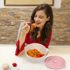 Microwave Noodle Bowls With Lid - 40 OZ Large Wheat Straw Soup Mug Phone Holder 1 each