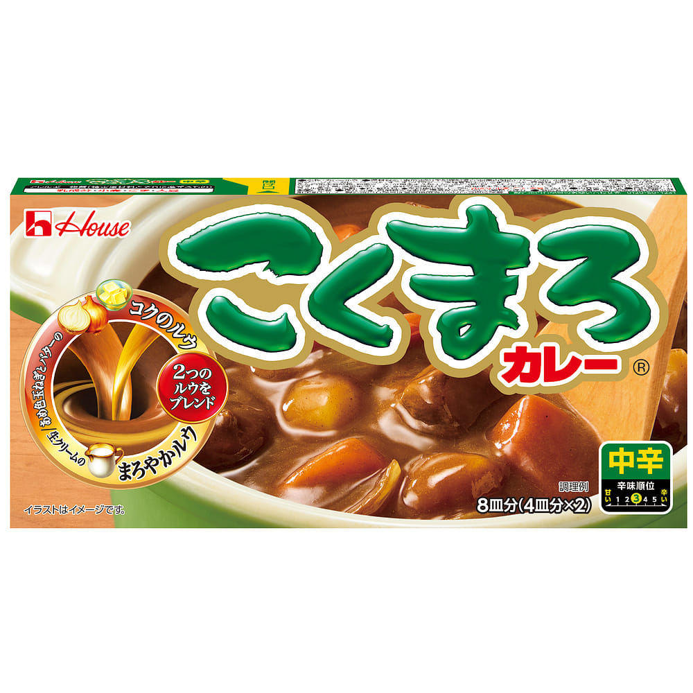 House Foods 咖喱块 中辛 145g 1 个