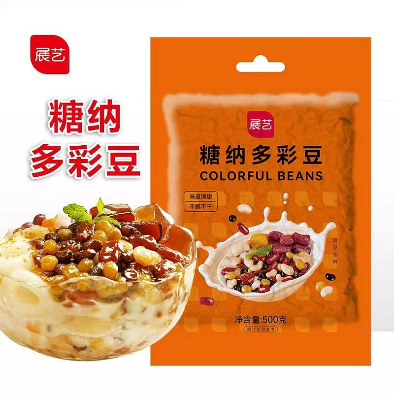 Exhibition art candy with colorful beans 500g * 1 500 กรัม