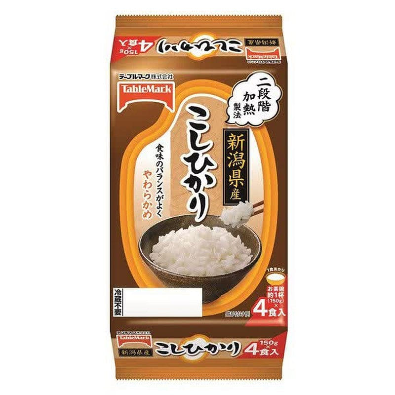 Table Mark Niigata Koshihikari 150g*4 Rice Pack 1 개