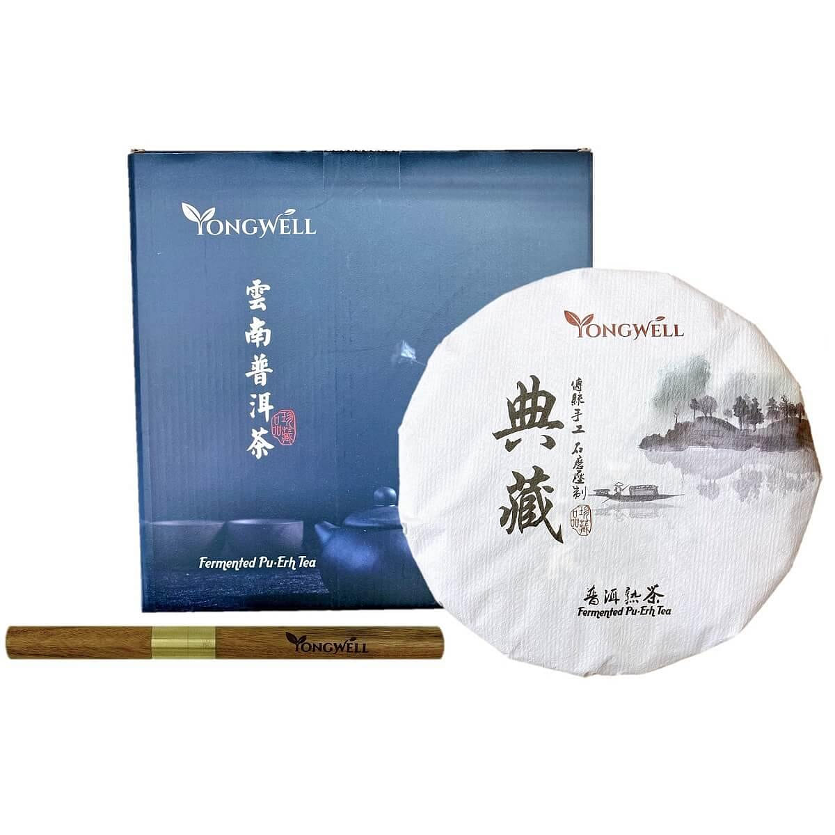 2013 Limited Edition Yunnan Fermented Pu Erh Compressed Tea Cake - 357g (12.3oz) + Free Tea Knife 1 개입