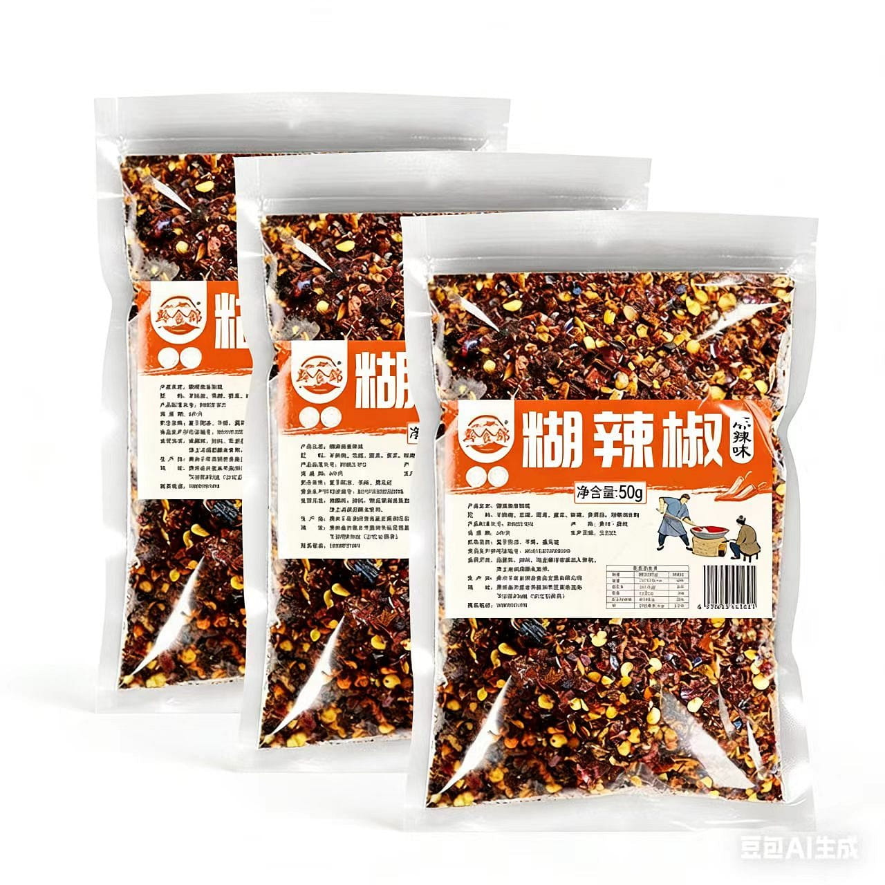 GuizhoucuisineJin MaLaflavorpastechili 50g *3 bags 3 pack