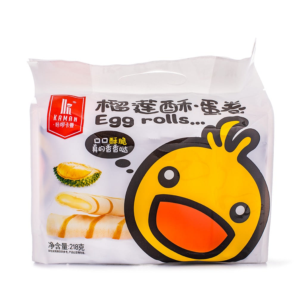 Kaman Crispy Egg Roll, Durian Flavor 218 g