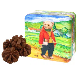 【香港正品】 珍妮聪明小熊 巧克力味曲奇礼盒 220 克