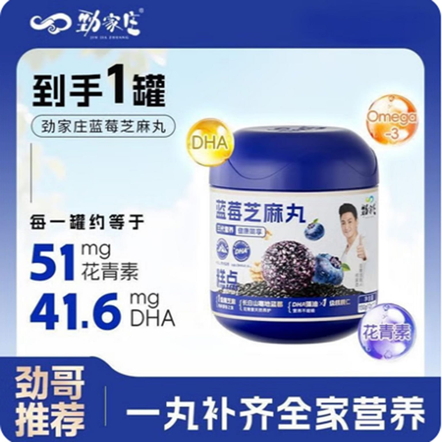Jinjiazhuang Blueberry Sesame Ball 130 g