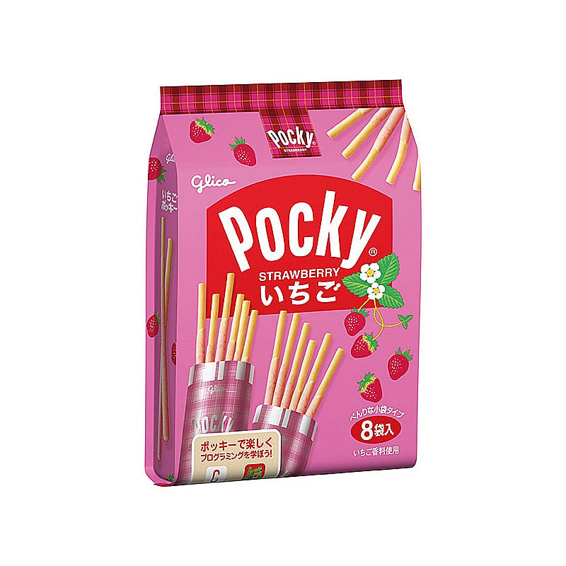 Glico Pocky Strawberry Chocolate Bar 8 sachets 1 개