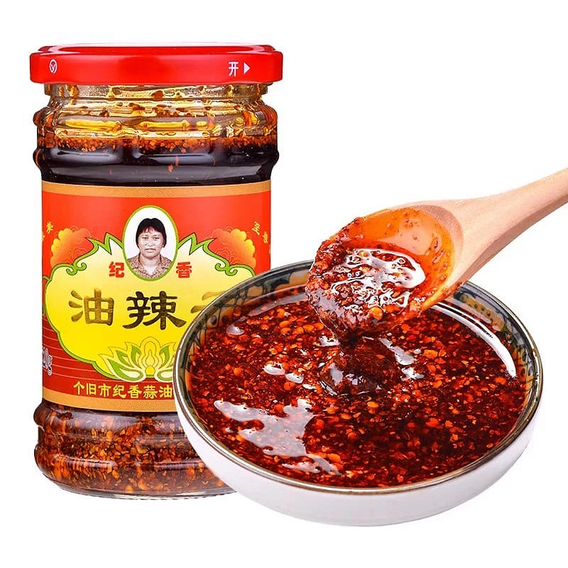 云南特产个旧纪香油泼辣椒油红油辣子 220 克