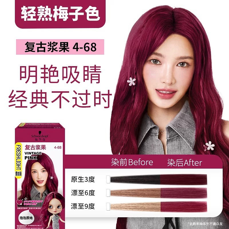 Schwarzkopf Amino Acid Bubble Hair Dye #19 1 케이스