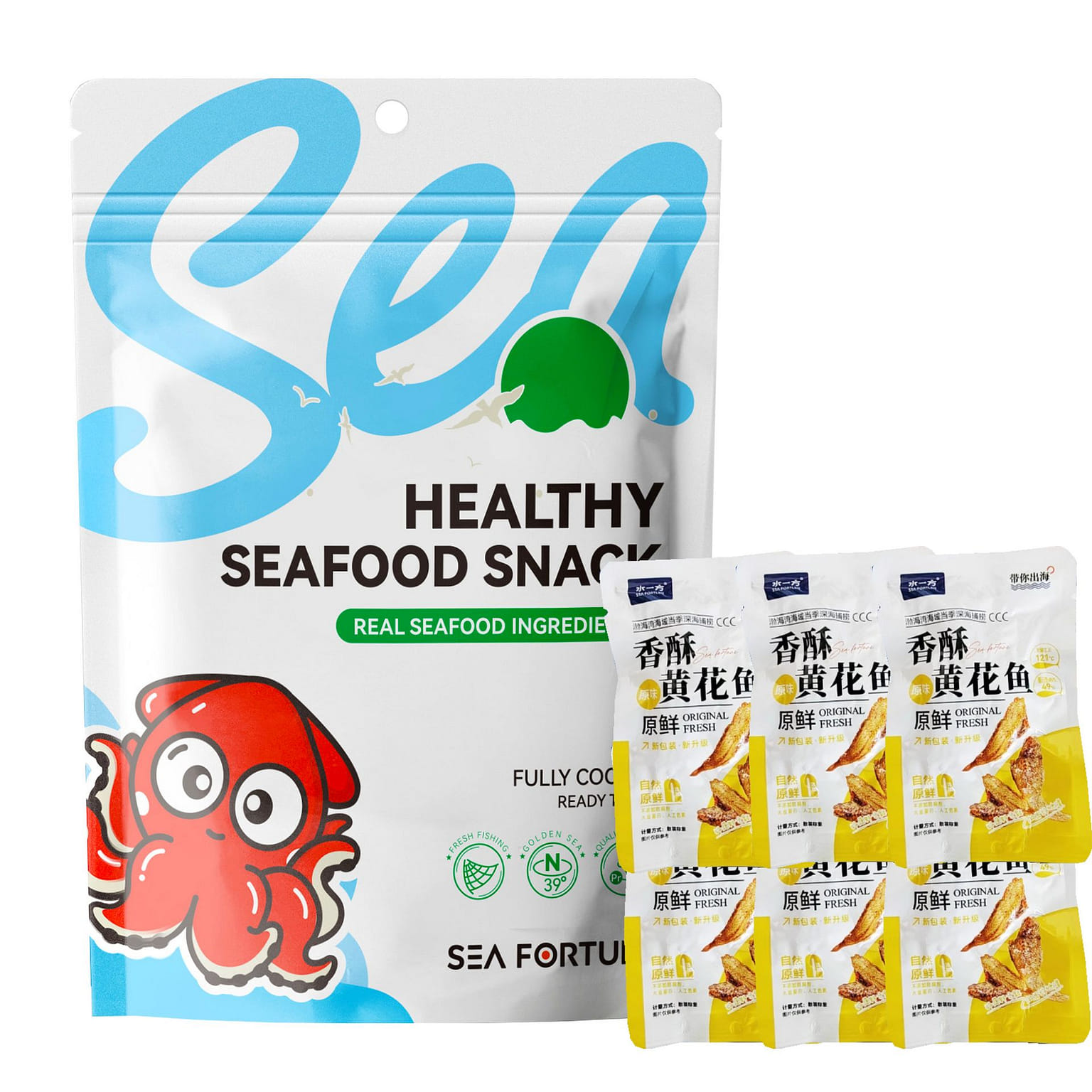 Sea Fortune Yellow croaker Seafood snack 200 그램
