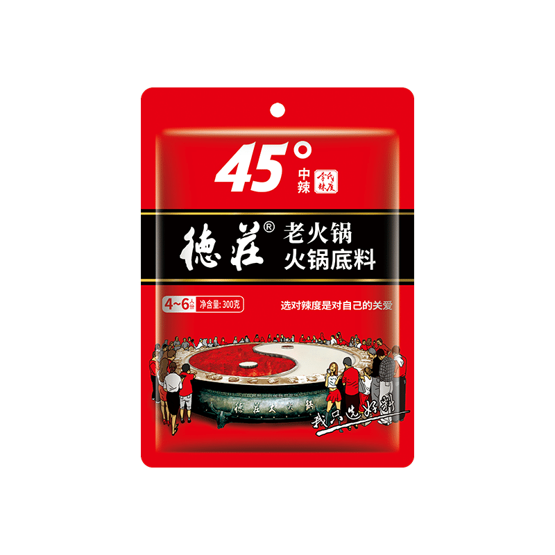Dezhuang Old Hot Pot Hot Pot Base 45 Degree 300g 300 그램