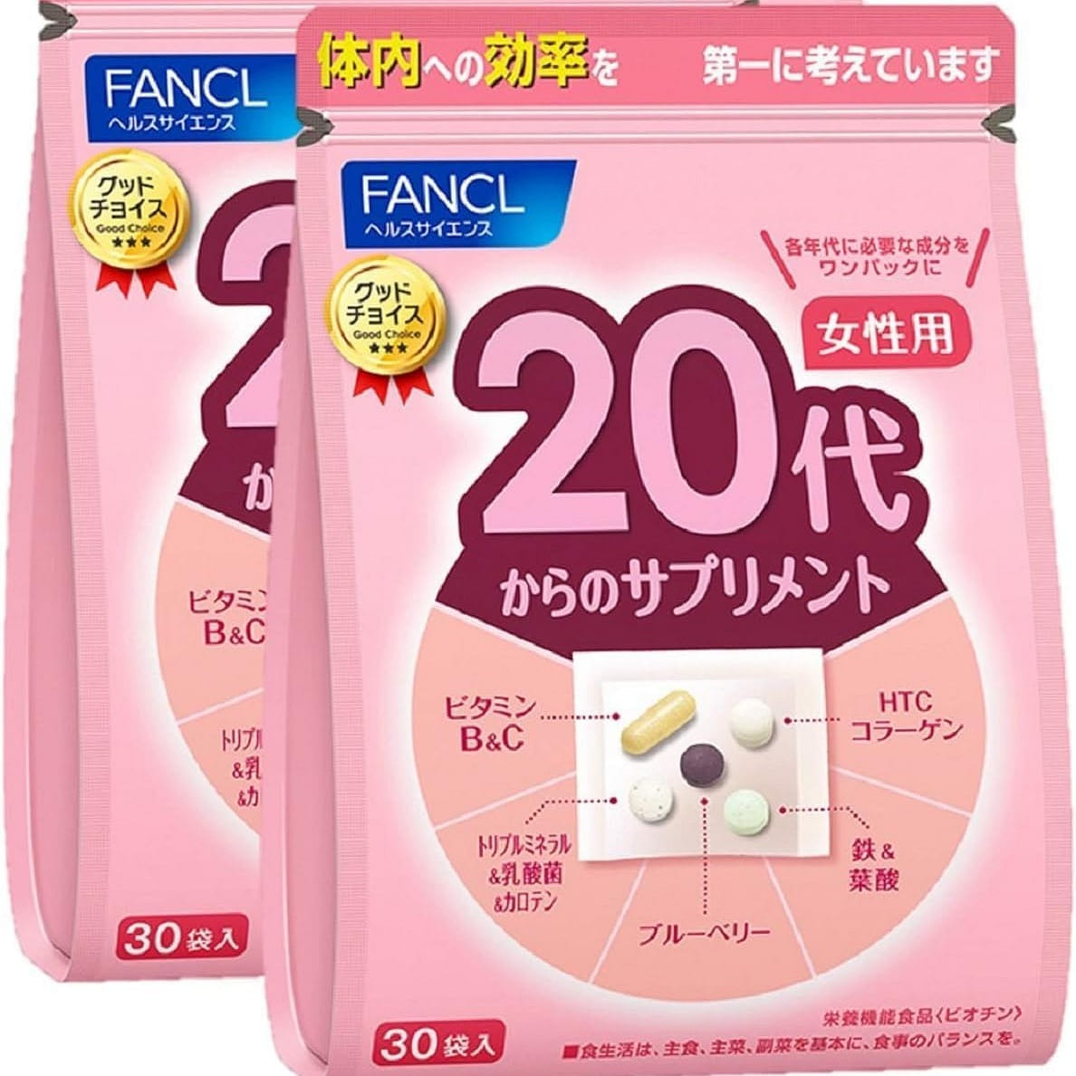 FANCL Supplement for for Ages 20 and Up Supply 30days 1 케이스