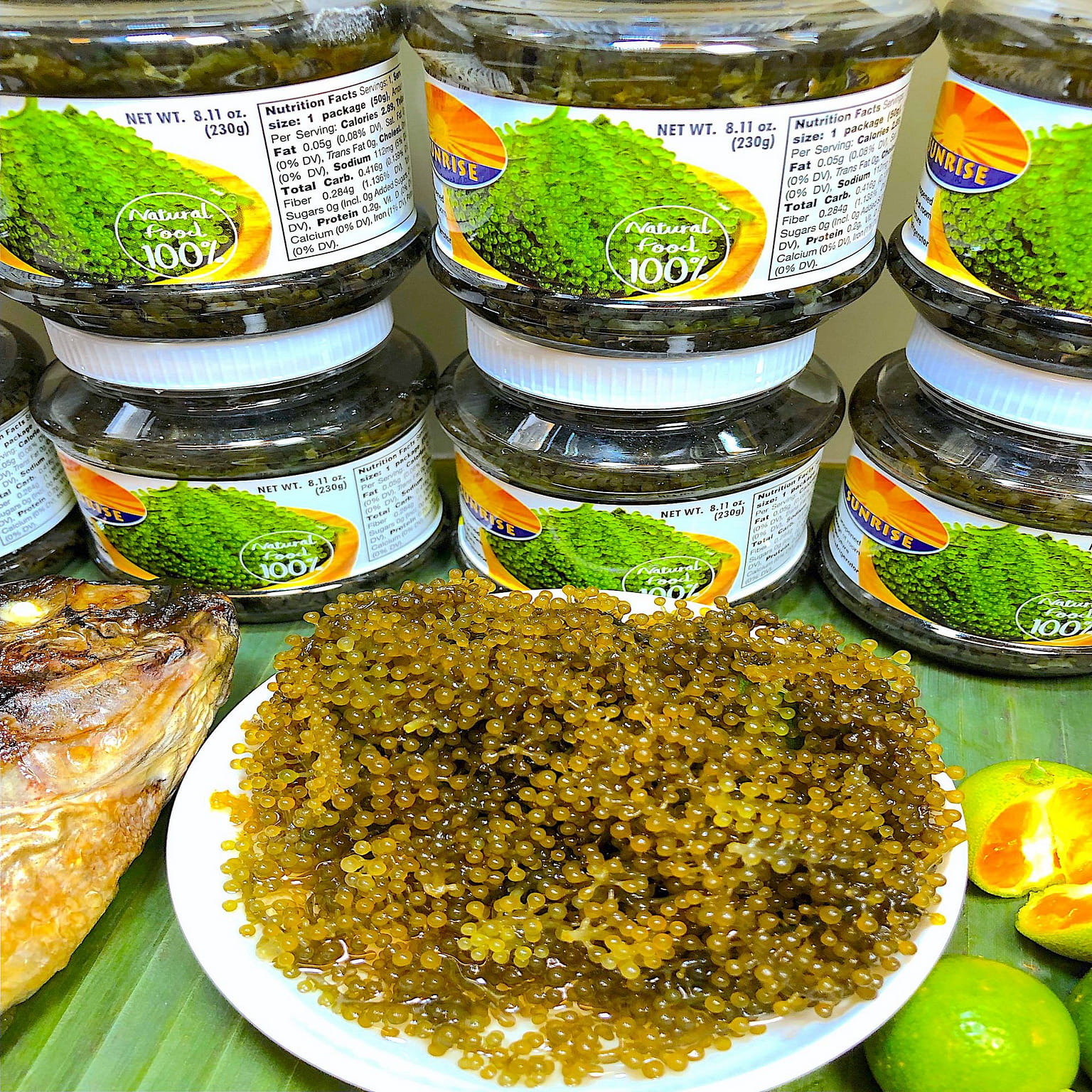 EXOTIC SEA GRAPES SEAWEED #SEAGRAPES DELICIOUS AMAZING LATOK LATO 230 그램