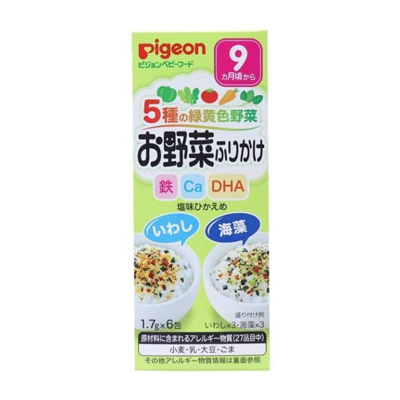 Pigeon Baby Furikake Sardines, Seaweed 1.7gx6 bags 1 개