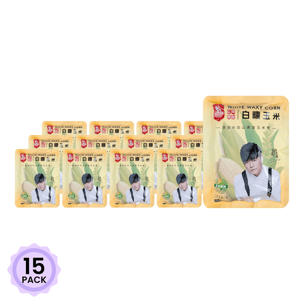 粮全其美 白糯鲜玉米 2根装 400 克*15 包