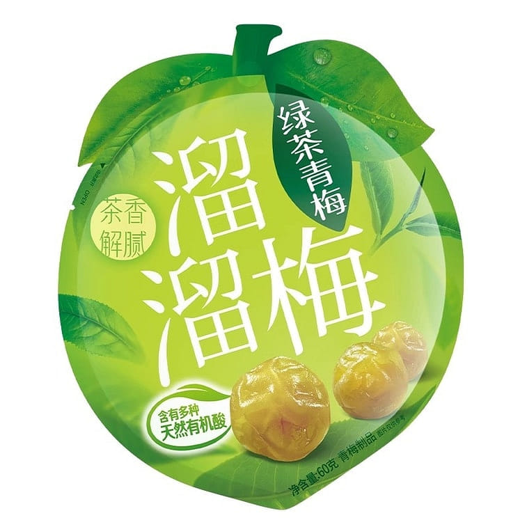 Liuliumei Green Tea Flavor Green Plum, 60g 60 g