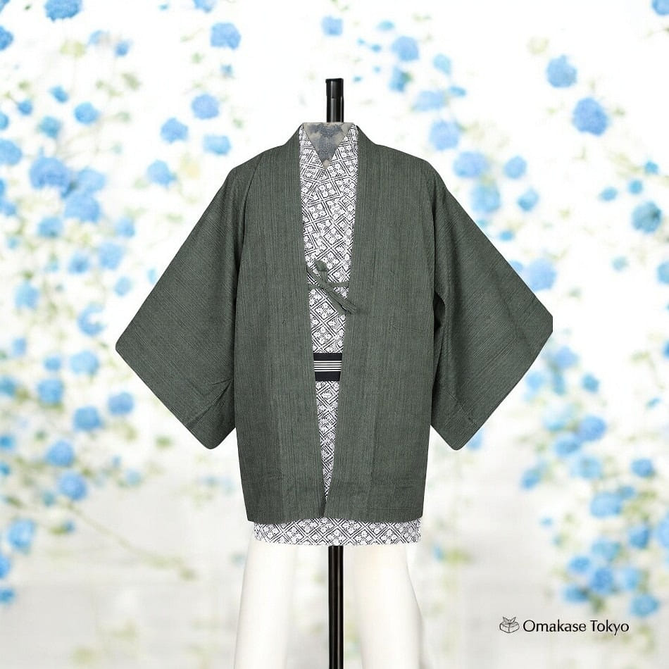 Kyoetsu Mens Inn Haori-Sleepwear Green 500 g
