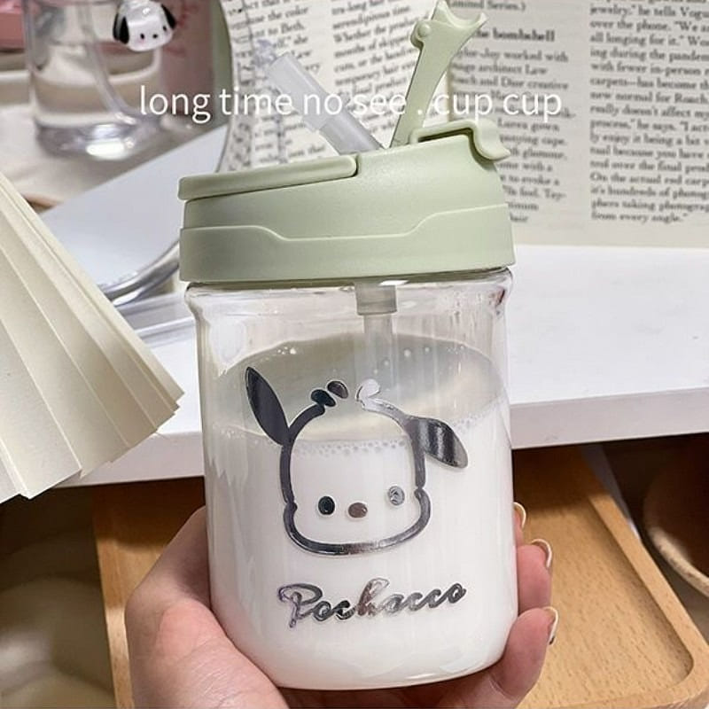 Green400ML Net red Pacha dog water cup cute small cup girls value food grade PC 1 개