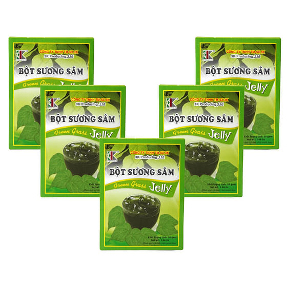 weee_instant_[3K] Instant Grass Jelly Dessert Powder Pack 30gx5 5 count