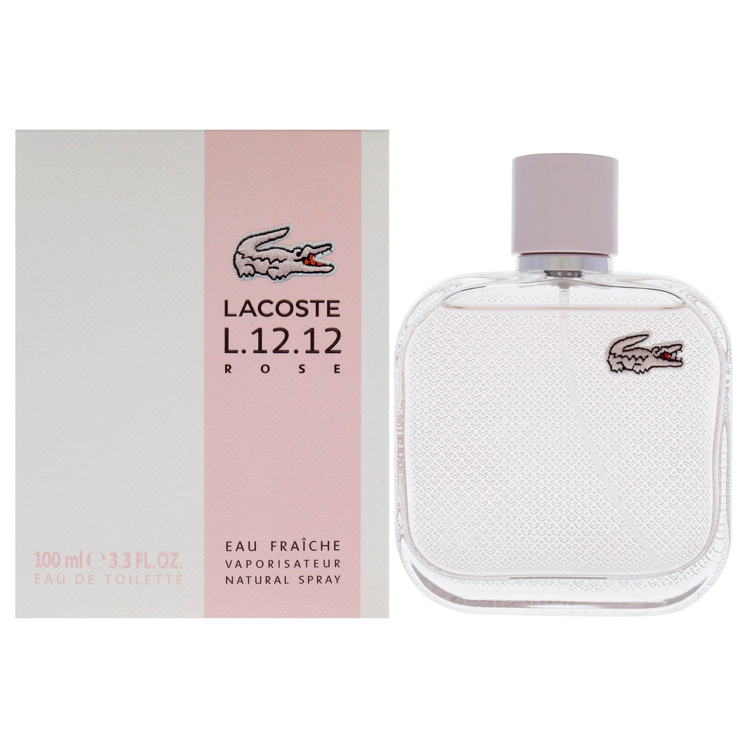 Lacoste Eau De L.12.12 Rose Eau Fraiche by 3.3 ออนซ์