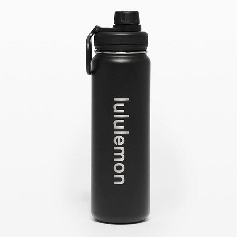 Lululemon Back To Life Water Bottle Sport 24Oz 710ml Insulated black 1 개입