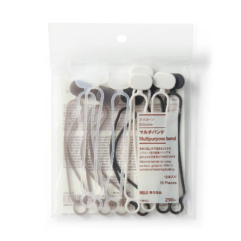 MUJI Multifunctional Silicone Cable Ties 12 pcs 1 개