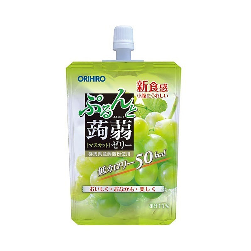 ORIHIRO Konjac Jelly Green Grape Flavor 130g 1 개
