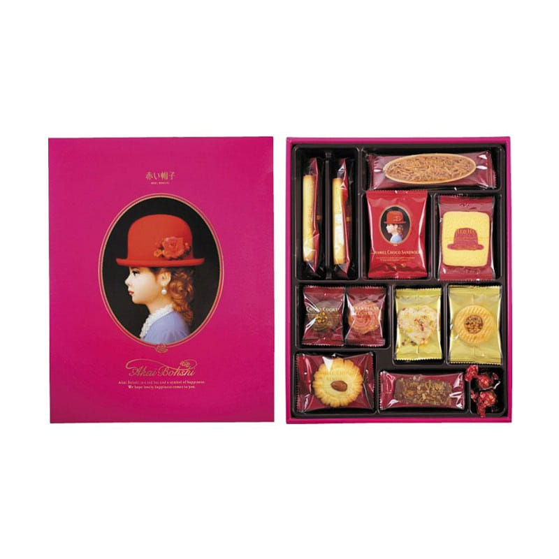 Akai Boushi Pink Cookie Assortment 31 pieces 1 케이스