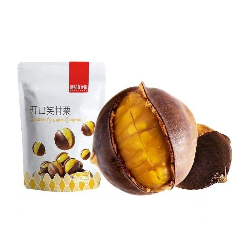 XueJistirfried goods open mouth chestnut 120g*bags 240 g