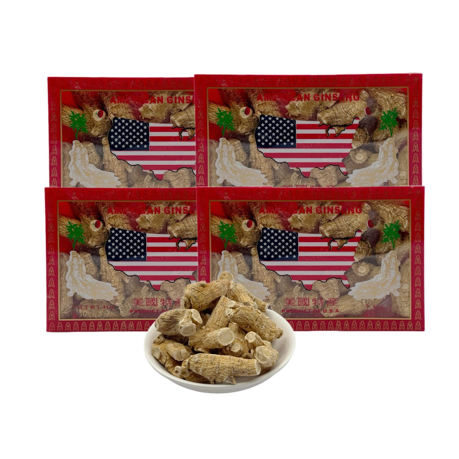 American ginseng (approx 7g/piece, pack of 4) 16 온스