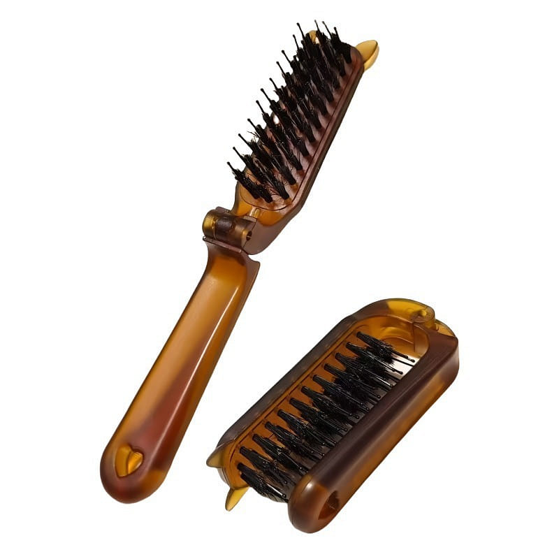 Pig bristle comb foldable extendable comb portable 1 count
