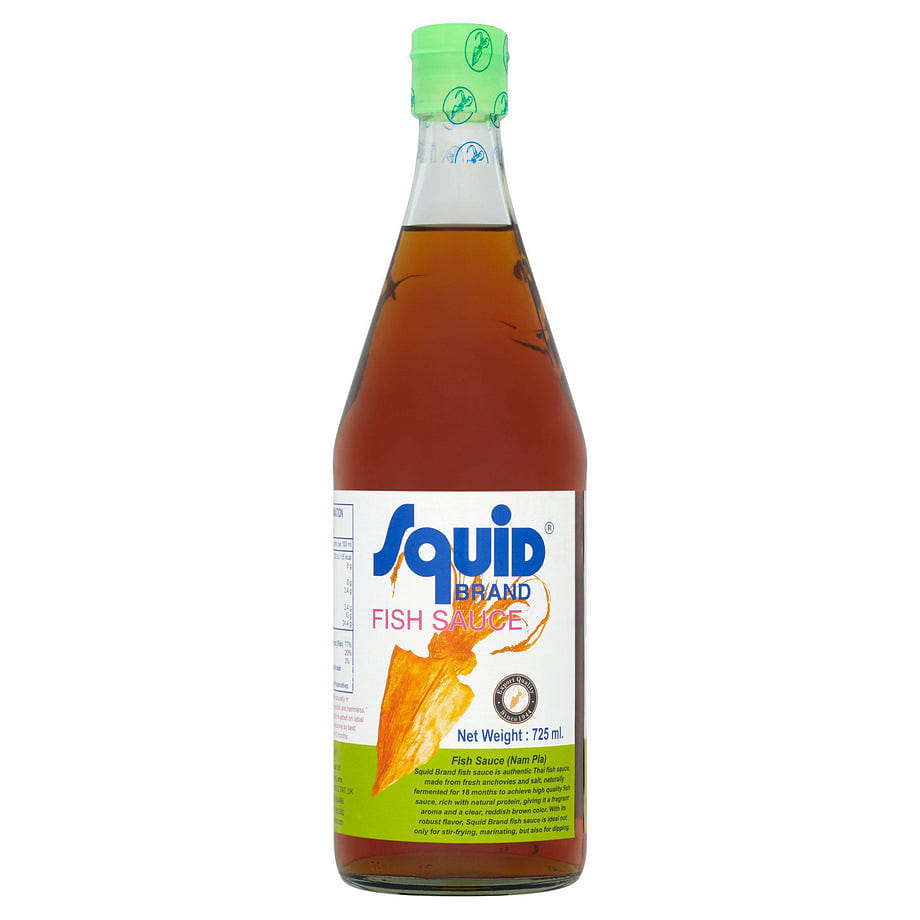 Squid Brand Fish Sauce Glass Bottle 24.5 fl oz. 1 each