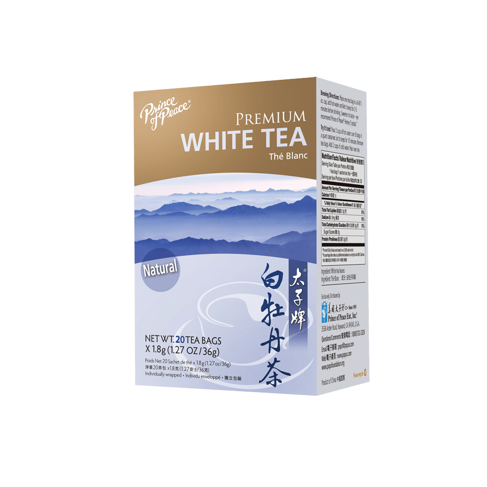 Prince of Peace Premium White Tea, 20 tea bags 1 케이스