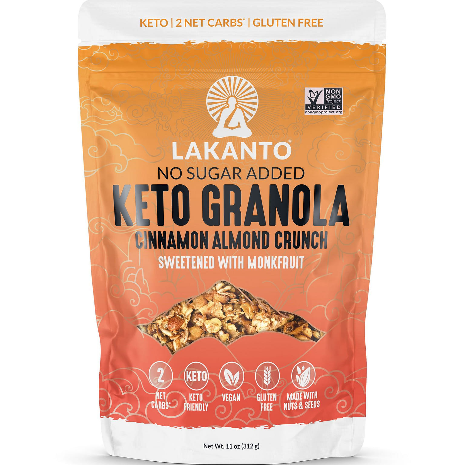 Lakanto 燕麥肉桂杏仁味 11 盎司