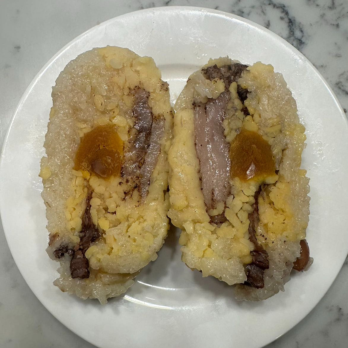 Cantonese Mung Bean Egg Pork Zongzi 2 อัน
